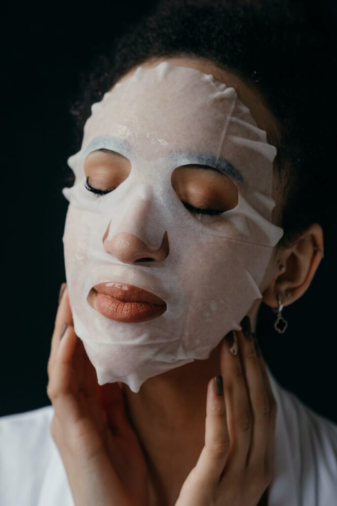 Moisturize dusky skin using masks
